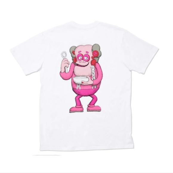 Kaws X Monsters Fanken Berry T-Shirt Men's Size Medium - Picture 3 of 3
